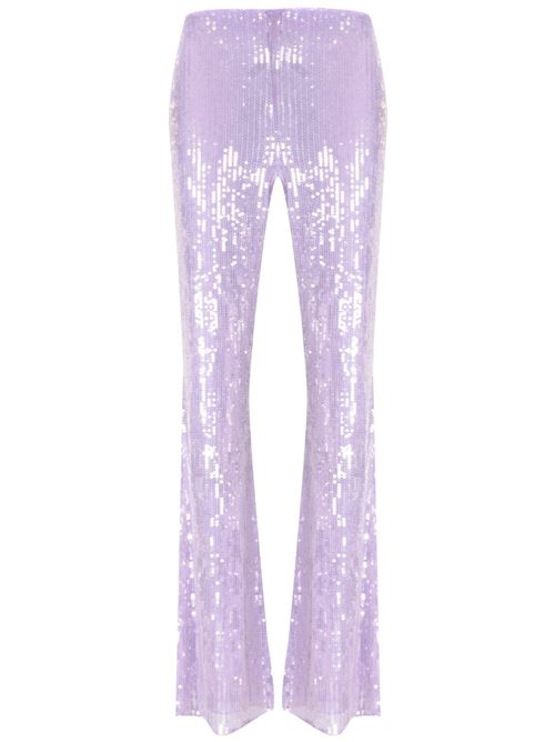 Lilac purple sequin woman pants Patrizia Pepe | 2P1615A394M505